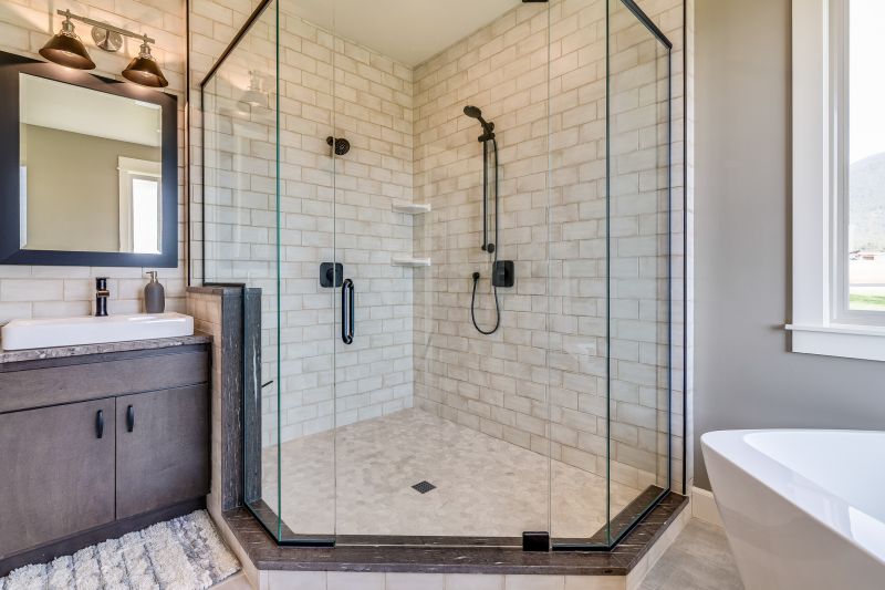 Elegant Tiled Shower Space